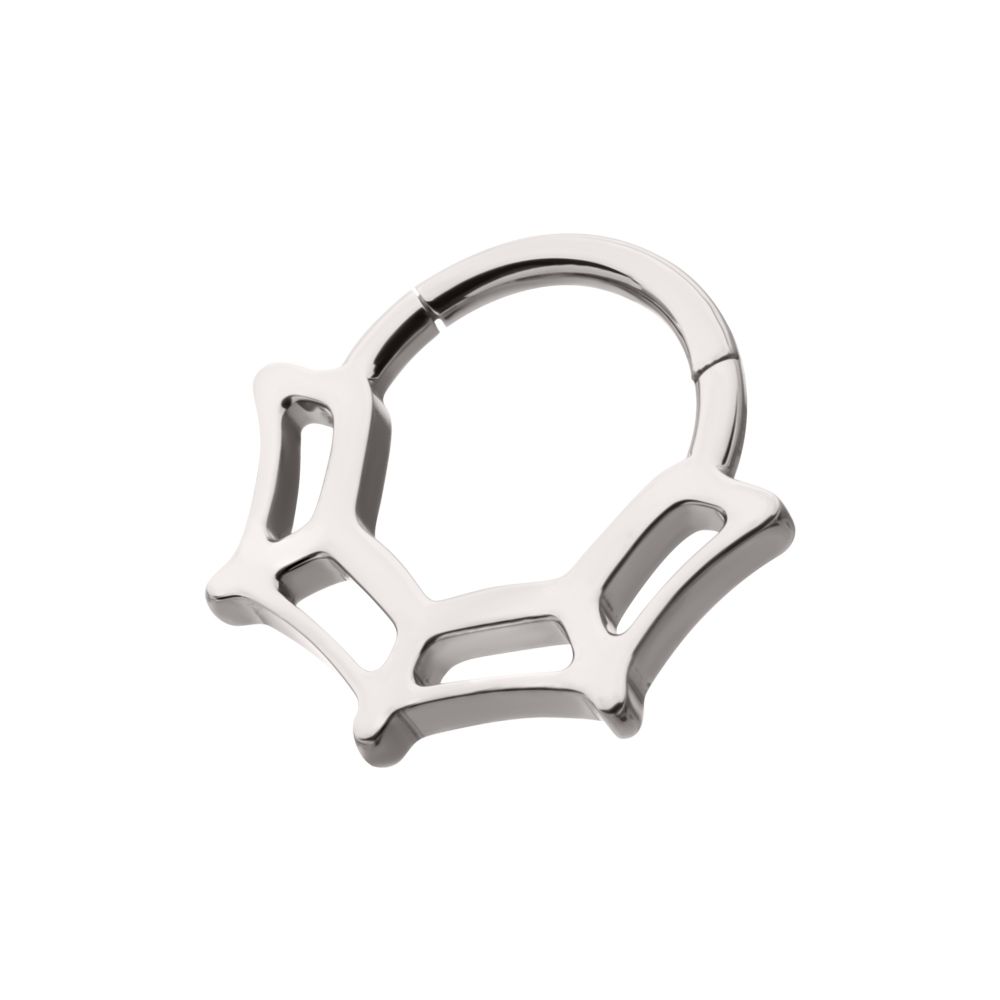 Titanium Spiderweb Front Facing Hinged Segment Clicker