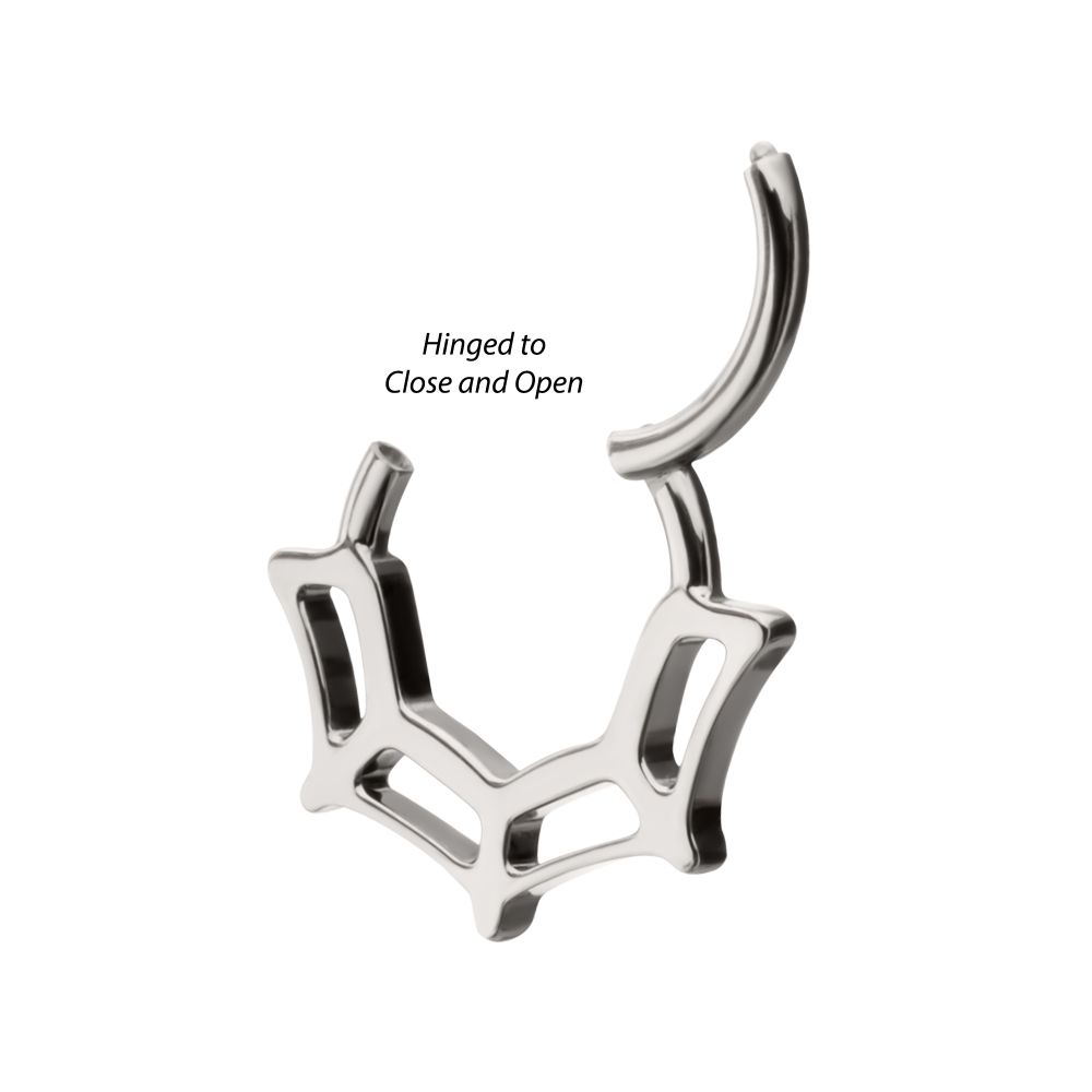 Titanium Spiderweb Front Facing Hinged Segment Clicker