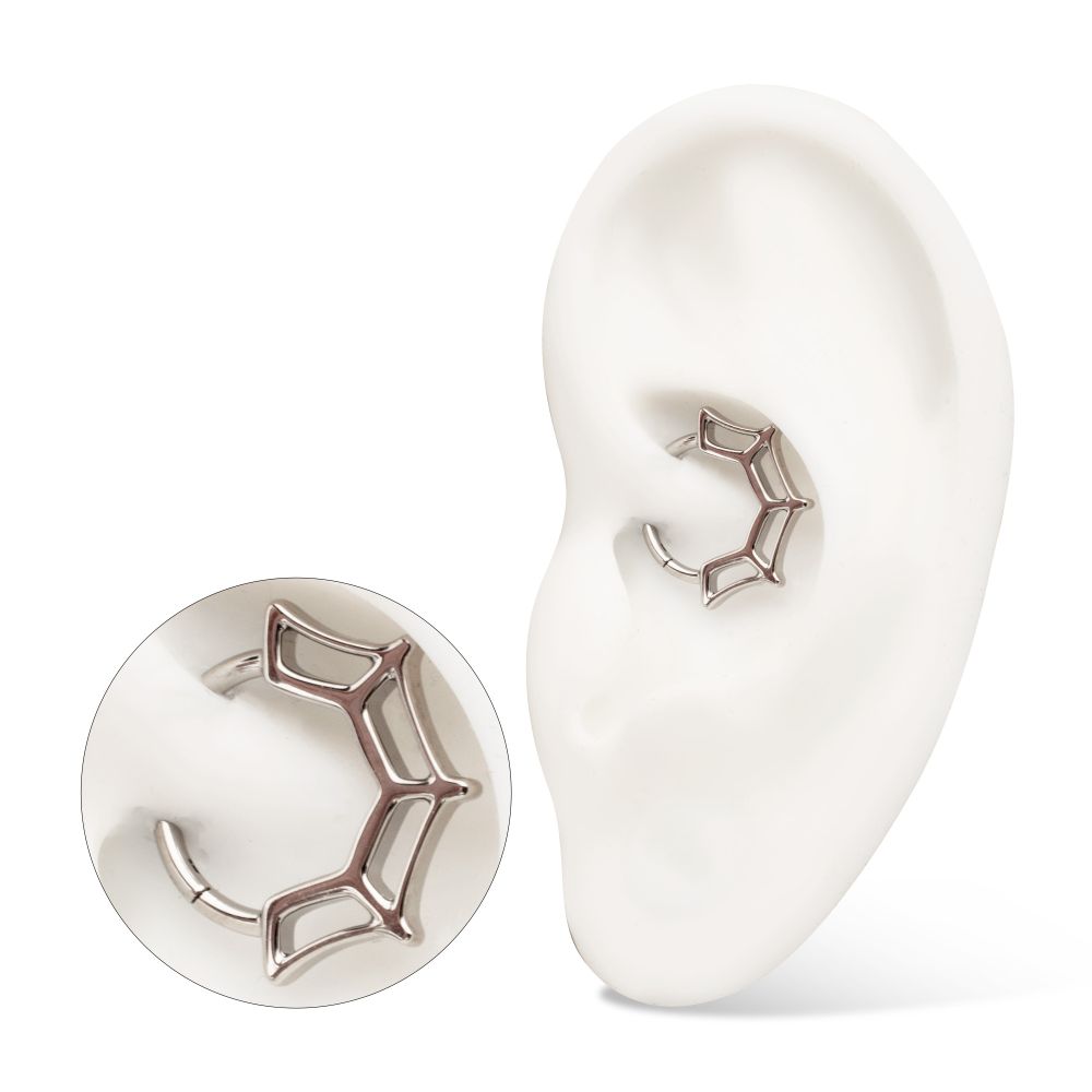 Titanium Spiderweb Front Facing Hinged Segment Clicker