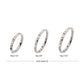 Titanium with Alternating CZ & Pyramid Stud Side Facing Hinged Segment Clicker