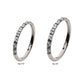 Titanium with 1mm Square Clear AAA CZ Side Facing Hinged Segment Clicker