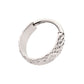Titanium Hammered Pattern Side Facing Hinged Segment Clicker