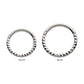 Titanium with Pyramid Design Front Facing Hinged Segment Clicker