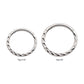 Titanium Chevron Etched Front Facing Hinged Segment Clicker