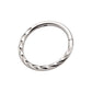 Titanium Chevron Etched Front Facing Hinged Segment Clicker