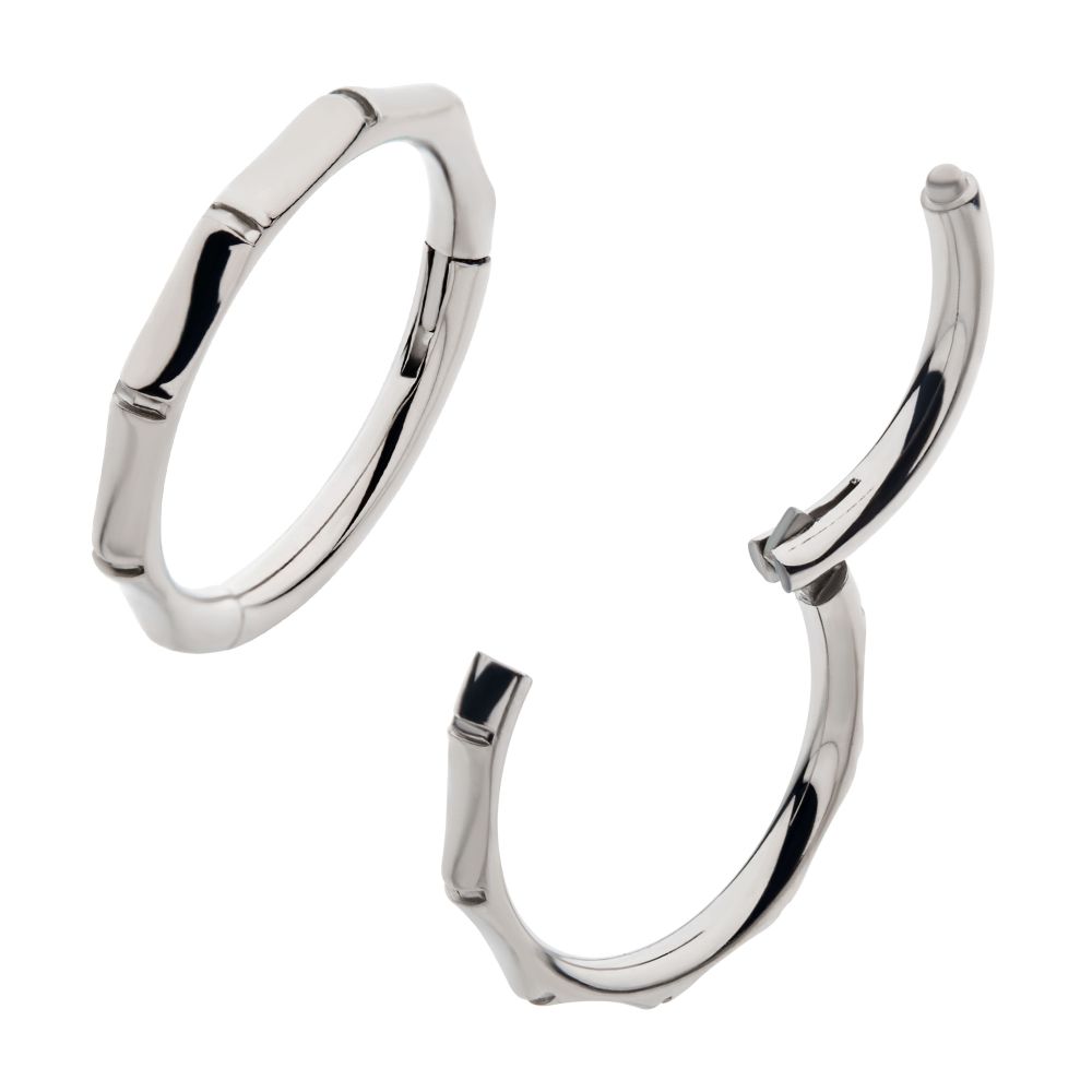Titanium Bamboo Design Side Facing Hinged Segment Clicker