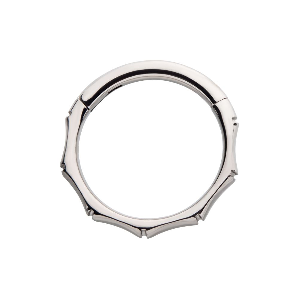Titanium Bamboo Design Side Facing Hinged Segment Clicker
