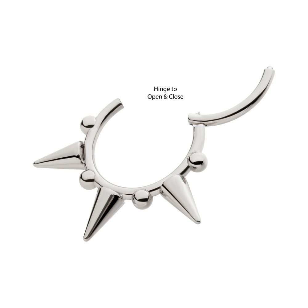 Titanium Spike Design Front Facing Hinged Segment Clicker