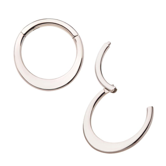 Flat Bar Titanium Front Facing Hinged Segment Clicker