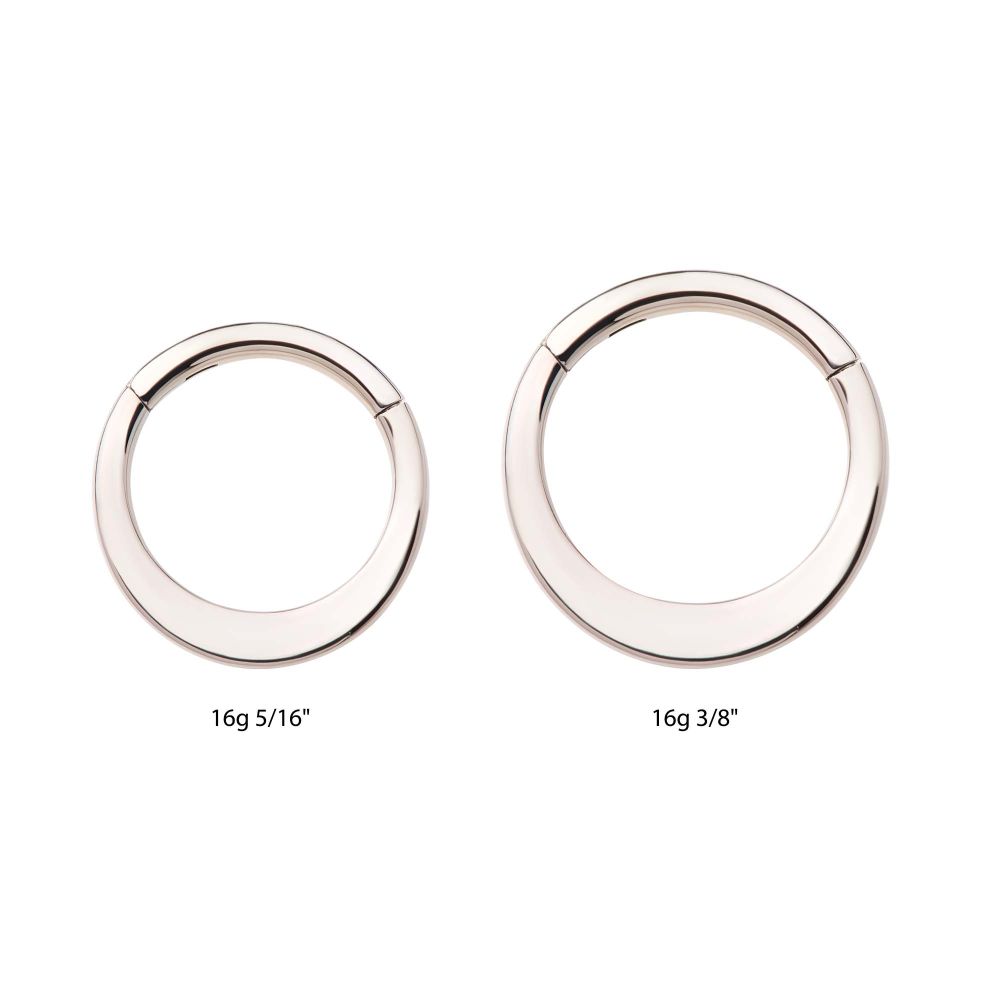 Flat Bar Titanium Front Facing Hinged Segment Clicker