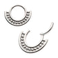 Titanium Half Circle with Beads Front Facing Hinged Segment Clickers