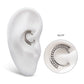 Titanium Half Circle with Beads Front Facing Hinged Segment Clickers