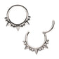 Titanium Beads & Spikes Front Facing Hinged Segment Clicker