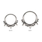 Titanium Beads & Spikes Front Facing Hinged Segment Clicker