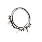Titanium Beads & Spikes Front Facing Hinged Segment Clicker