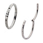Titanium with Pyramid Design Side Facing Hinged Segment Clicker