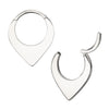 Titanium Teardrop Flat Hoop Front Facing Hinged Segment Clicker