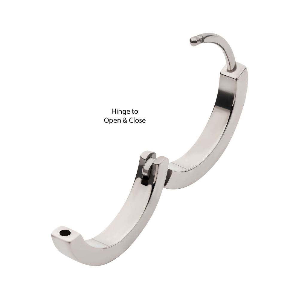 20g Titanium Hinged Huggie Earrings