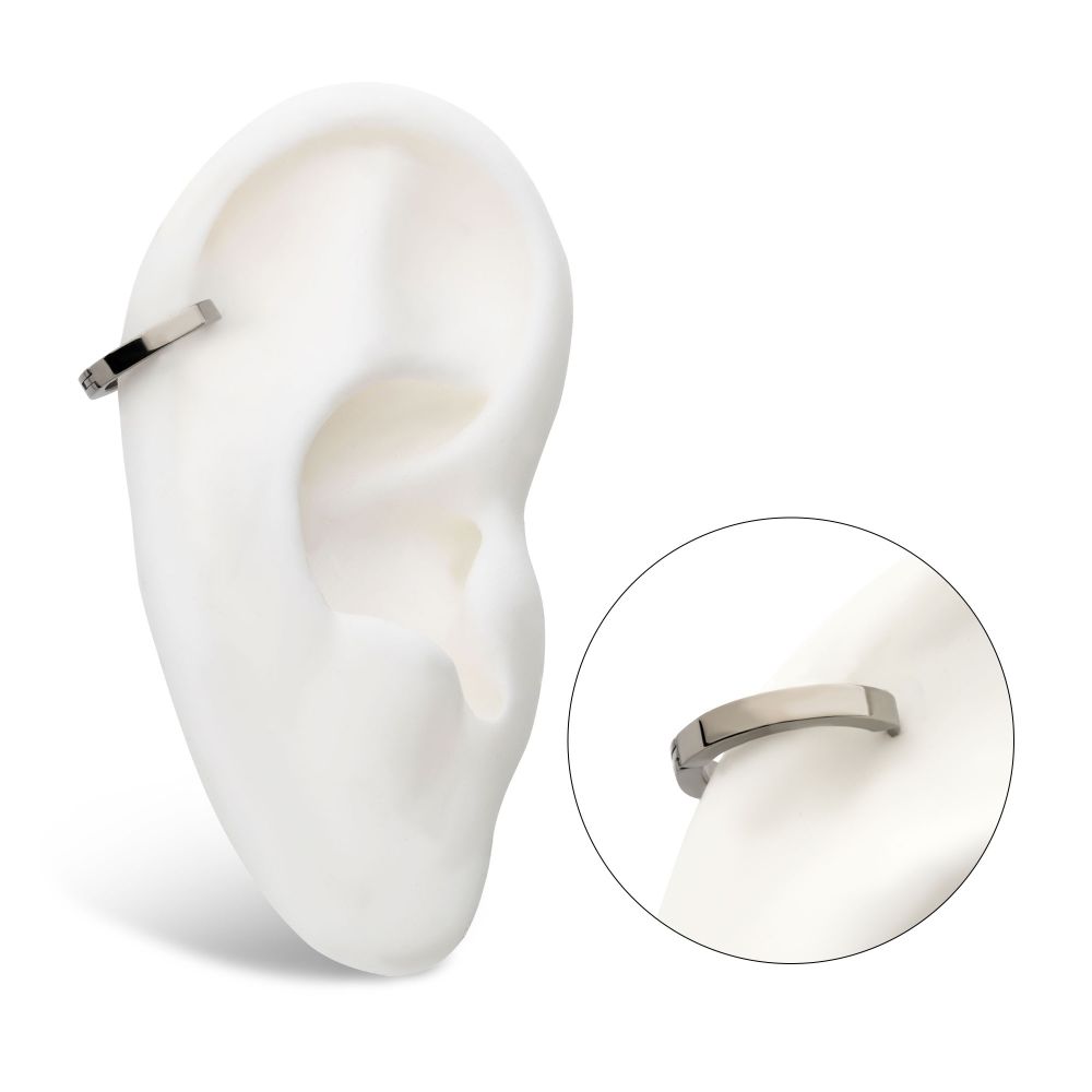 20g Titanium Hinged Huggie Earrings