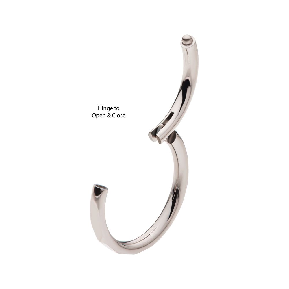 Corrugated Edge Titanium Side Facing Hinged Segment Clicker