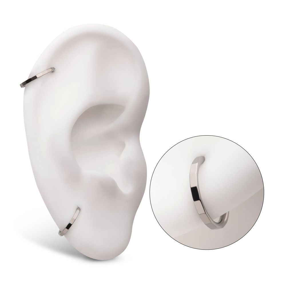 Corrugated Edge Titanium Side Facing Hinged Segment Clicker