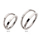 Titanium Corrugated Double Hoop Side Facing Hinged Segment Clicker