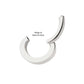 14g Titanium Oval Shape Hinged Segment Clicker (for Navel Piercing)