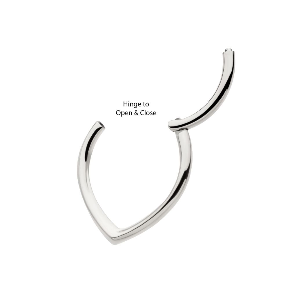 Titanium Teardrop  Hinged Segment Clicker