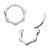 Titanium Bone Shaped Front Facing Hinged Segment Clicker