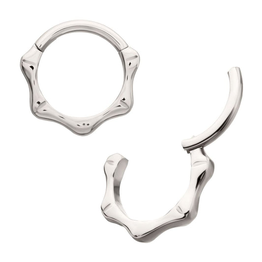 Titanium Bone Shaped Front Facing Hinged Segment Clicker