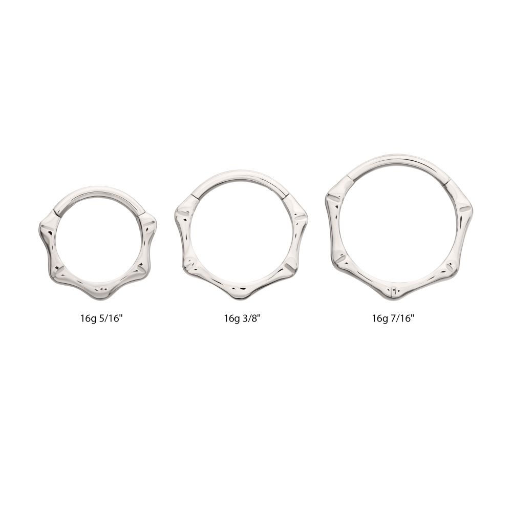 Titanium Bone Shaped Front Facing Hinged Segment Clicker