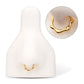 24KT Gold PVD Titanium Bone-Shaped Front Facing Hinged Segment Clicker