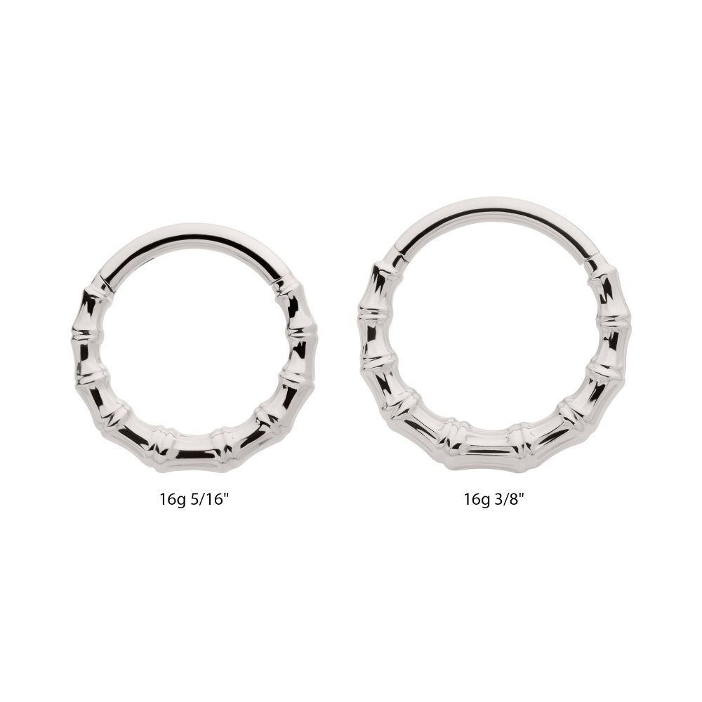 Titanium Bamboo Design Front Facing Hinged Segment Clicker