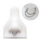 Titanium Hammered Double Hoop Front Facing Hinged Segment Clicker