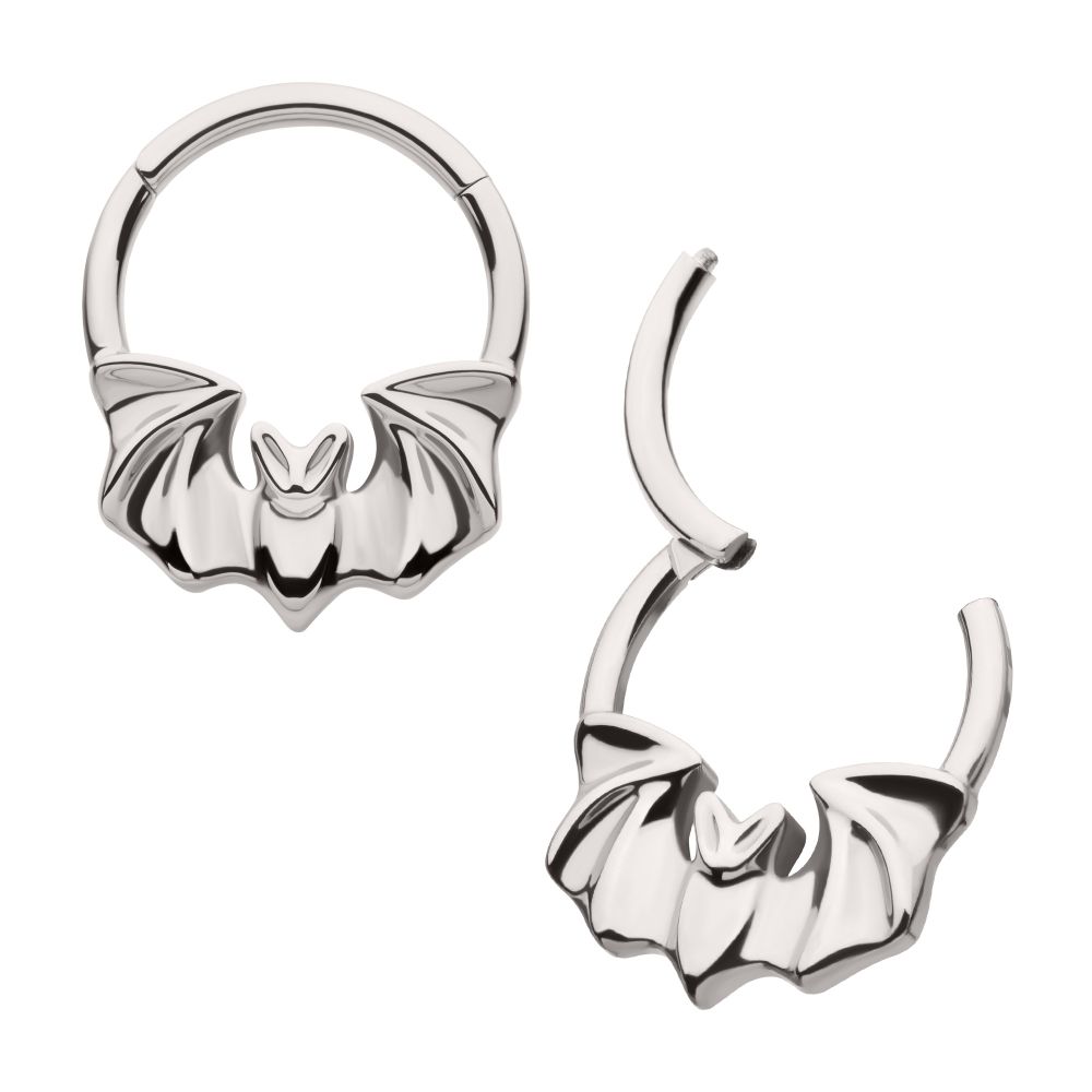 Titanium Flying Bat Front Facing Hinged Segment Clicker