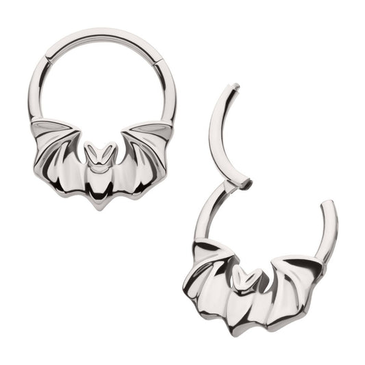 Titanium Flying Bat Front Facing Hinged Segment Clicker