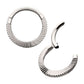 Titanium Radiant Hoop Front Facing Hinged Segment Clicker