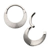 Titanium Radiant Wide Hoop Front Facing Hinged Segment Clicker