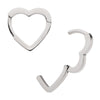 Titanium Heart Hinged Segment Clicker
