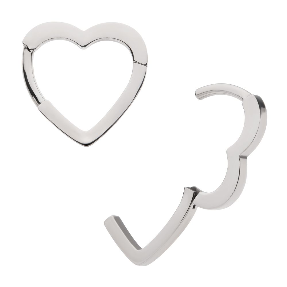 Titanium Heart Hinged Segment Clicker