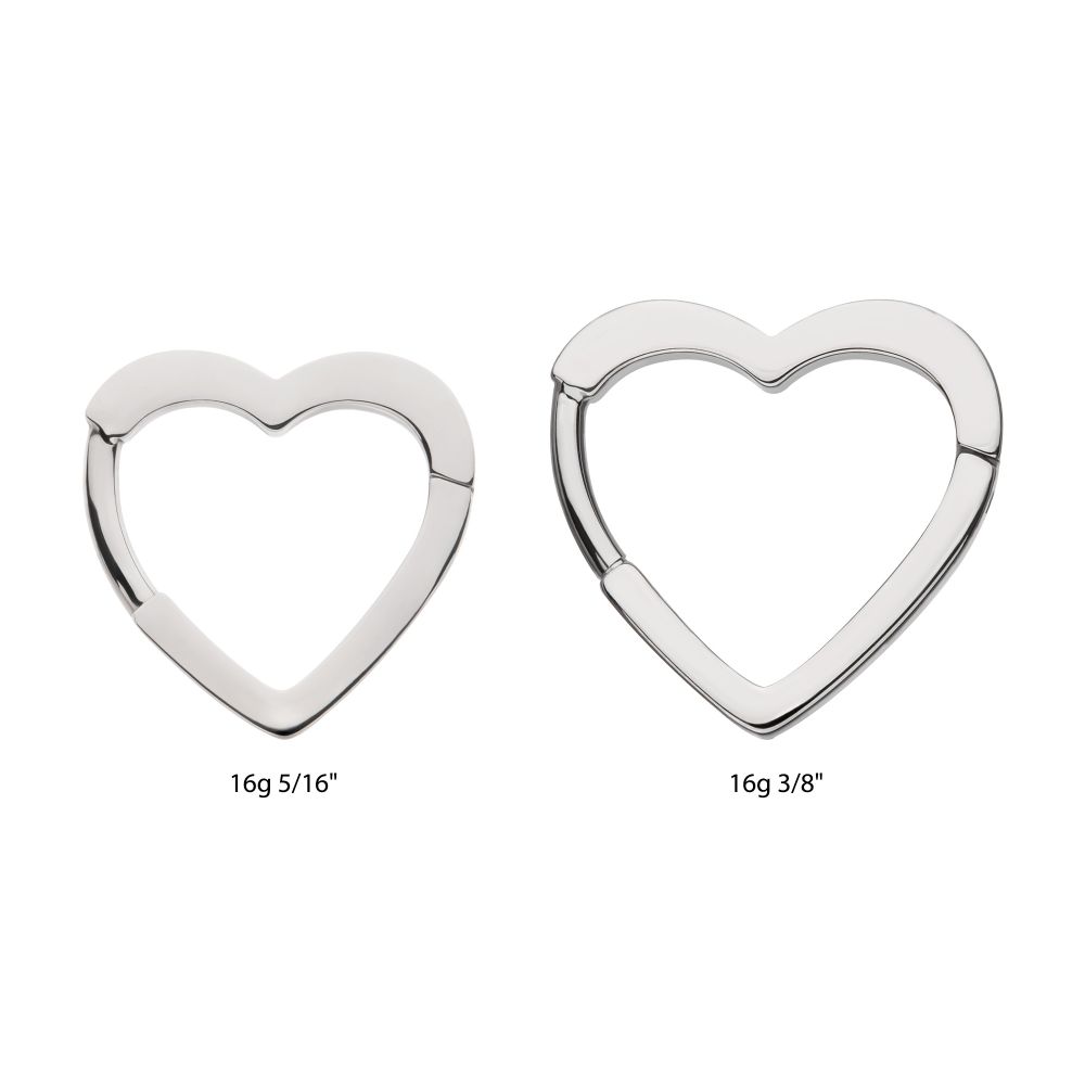 Titanium Heart Hinged Segment Clicker