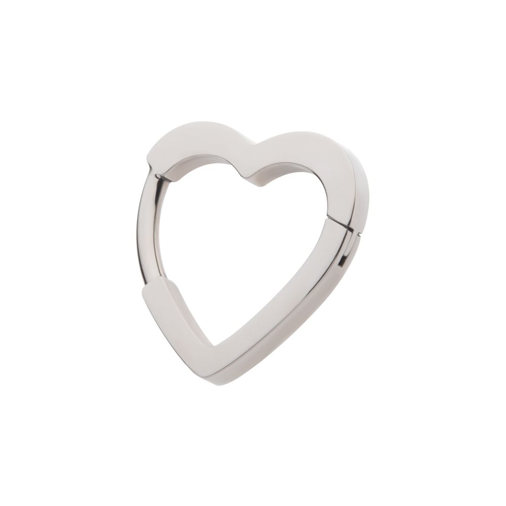 Titanium Heart Hinged Segment Clicker