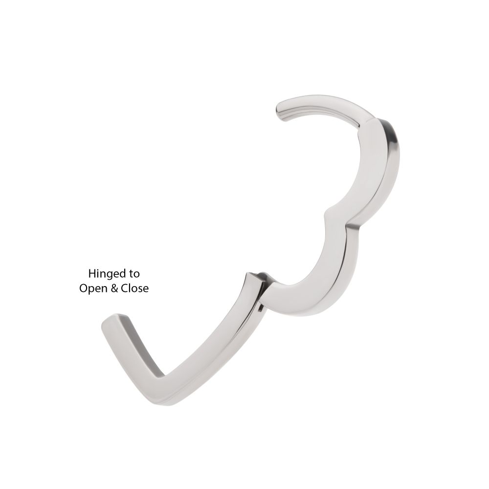 Titanium Heart Hinged Segment Clicker