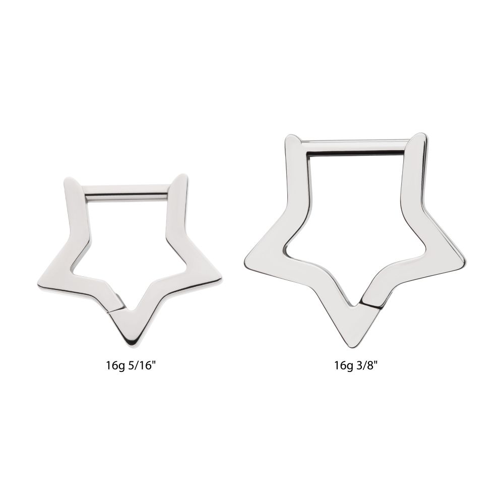 Titanium Star Hinged Segment Clicker