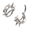 Titanium Five-Spiked Open Stack Triple Hoop Hinged Segment Clicker