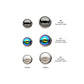 14g Titanium Internally Threaded with Swarovski Crystal Round Back Bezel Set Top