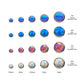 16g Titanium Internally Threaded with Synthetic Opal Round Back Bezel Set Top