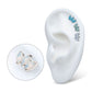 Titanium Internally Threaded Triple Marquise Opalite Cluster Top