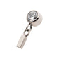 Titanium Internally Threaded Bezel Set CZ with Dangling Bar Top