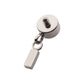 Titanium Internally Threaded Bezel Set CZ with Dangling Bar Top